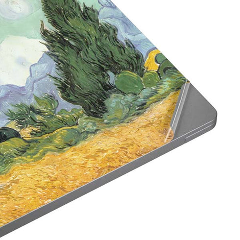 van Gogh - Wheatfield with Cypresses by Van Gogh Laptop Skins